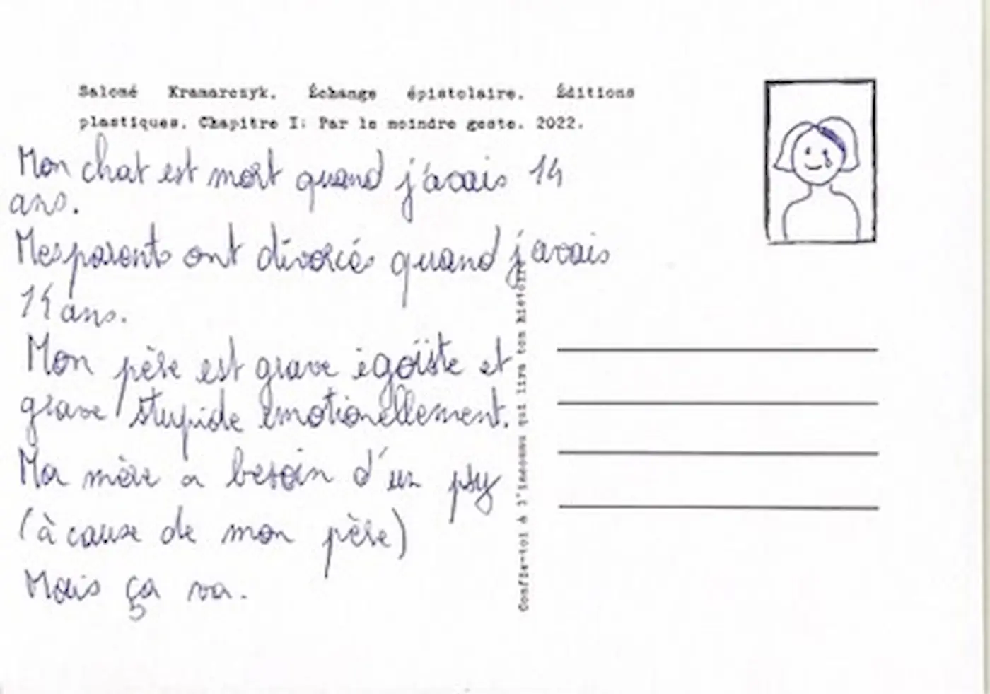 Échange épistolaire